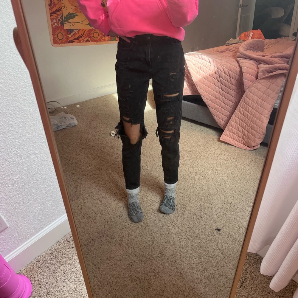 american eagle mom jeans
